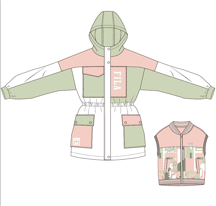 針梭織兩件套(圖1)